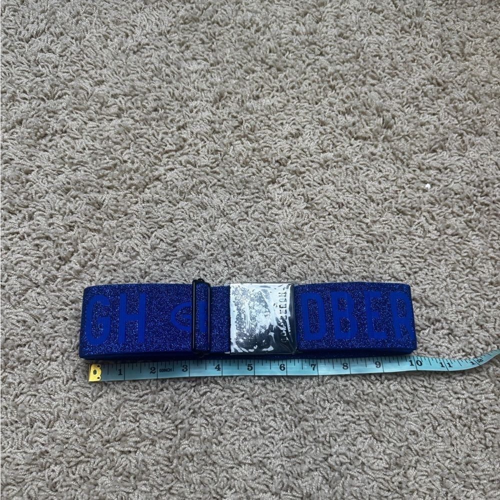 Goldbergh Ski Belt Logo Blue for Ski Pants, Jacket, and ski suits - Picture 4 of 4